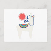 Peru Llama Briefkaart (Voorkant)