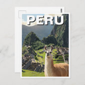 Peru Llama Briefkaart (Voorkant / Achterkant)