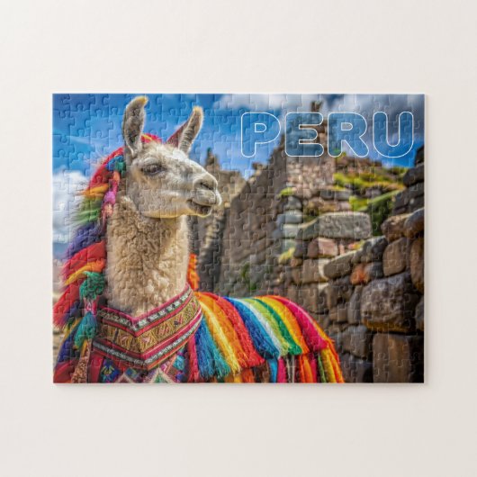Peru Llama Legpuzzel (Horizontaal)