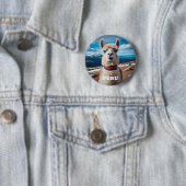 Peru Llama Ronde Button 5,7 Cm (In situ)