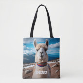 Peru Llama Tote Bag (Voorkant)