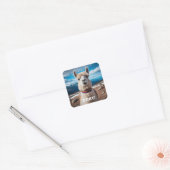 Peru Llama Vierkante Sticker (Envelop)