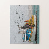 Peru, Los Organos. Gevist Boat in Los Organos Legpuzzel (Verticaal)