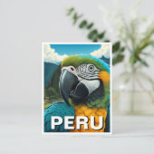Peru Macaw Briefkaart (Staand voorkant)