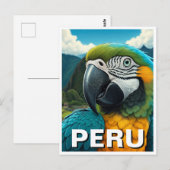 Peru Macaw Briefkaart (Voorkant / Achterkant)