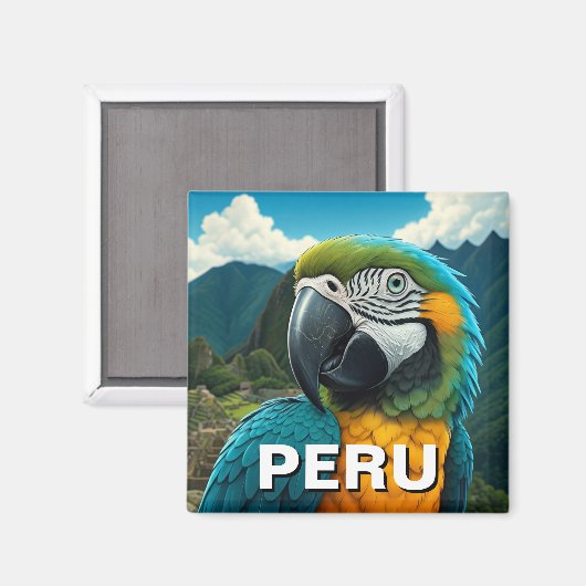 Peru Macaw Magneet (Voorkant / Achterkant)