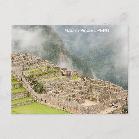 Peru Machu Picchu Briefkaart (Voorkant)