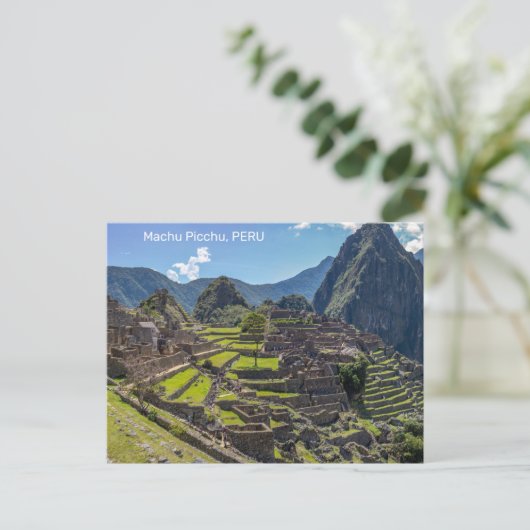 Peru Machu Picchu Briefkaart (Staand voorkant)