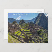 Peru Machu Picchu Briefkaart (Voorkant / Achterkant)