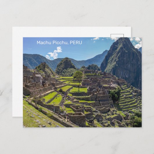 Peru Machu Picchu Briefkaart (Voorkant / Achterkant)