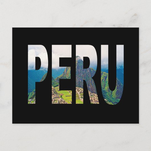 peru Machu Picchu Briefkaart (Voorkant)