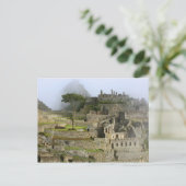 Peru, Machu Picchu. De oude citadel van Briefkaart (Staand voorkant)