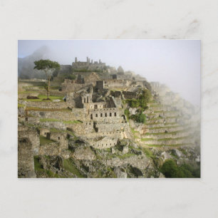 Peru, Machu Picchu. De oude citadel van Machu Briefkaart