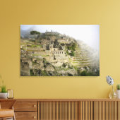 Peru, Machu Picchu. De oude citadel van Machu Canvas Afdruk (Insitu (Woonkamer))