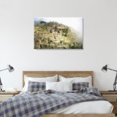 Peru, Machu Picchu. De oude citadel van Machu Canvas Afdruk (Insitu (Slaapkamer))