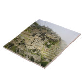 Peru, Machu Picchu. De oude citadel van Machu Tegeltje (Zijkant)