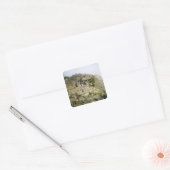 Peru, Machu Picchu. De oude citadel van Machu Vierkante Sticker (Envelop)