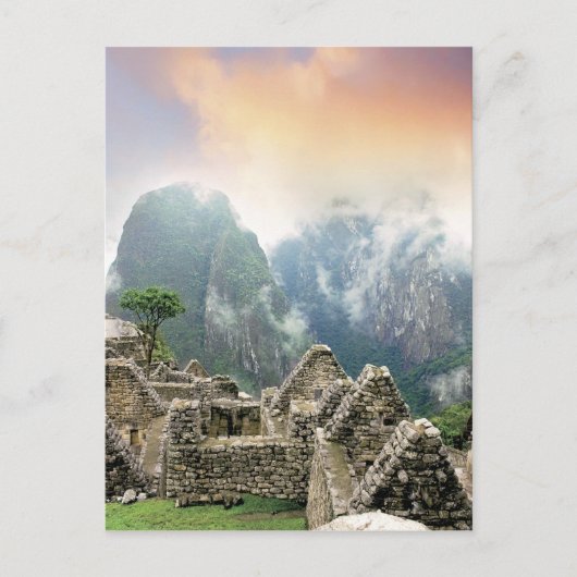 Peru, Machu Picchu, de oude verloren stad Briefkaart (Voorkant)