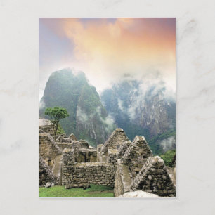 Peru, Machu Picchu, de oude verloren stad Briefkaart