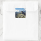 Peru, Machu Picchu, de oude verloren stad van 2 Vierkante Sticker (Tas)