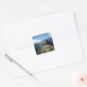 Peru, Machu Picchu, de oude verloren stad van 2 Vierkante Sticker (Envelop)