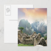 Peru, Machu Picchu, de oude verloren stad van Briefkaart (Voorkant / Achterkant)