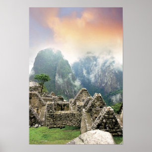 Peru, Machu Picchu, de oude verloren stad van Poster