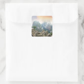 Peru, Machu Picchu, de oude verloren stad van Vierkante Sticker (Tas)