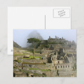Peru, Machu Picchu. Het oude citadel van Briefkaart (Voorkant / Achterkant)