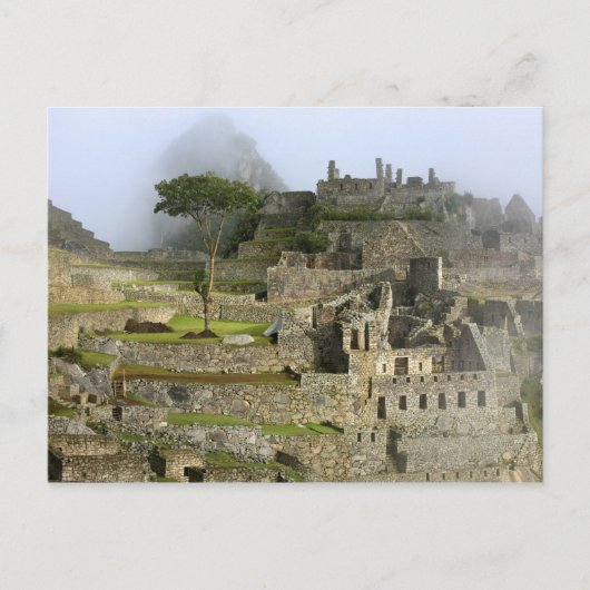 Peru, Machu Picchu. Het oude citadel van Briefkaart (Voorkant)