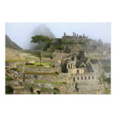 Peru, Machu Picchu. Het oude citadel van Foto Afdruk (Voorkant)
