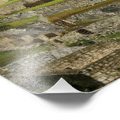 Peru, Machu Picchu. Het oude citadel van Foto Afdruk (Hoek)