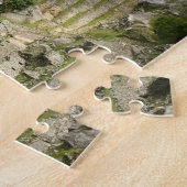 Peru, Machu Picchu. Het oude citadel van Machu Legpuzzel (Zijkant)