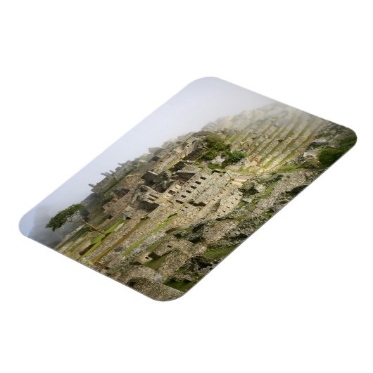 Peru, Machu Picchu. Het oude citadel van Machu Magneet (Linkerzijde)