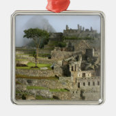 Peru, Machu Picchu. Het oude citadel van Metalen Ornament (Voorkant)