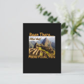 Peru Machu Picchu Inca Trail Hike Briefkaart (Staand voorkant)