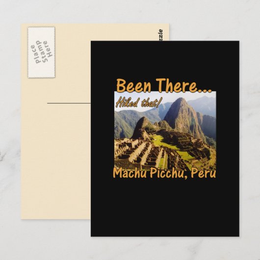 Peru Machu Picchu Inca Trail Hike Briefkaart (Voorkant / Achterkant)