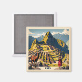 Peru Machu Picchu Magneet (Voorkant / Achterkant)