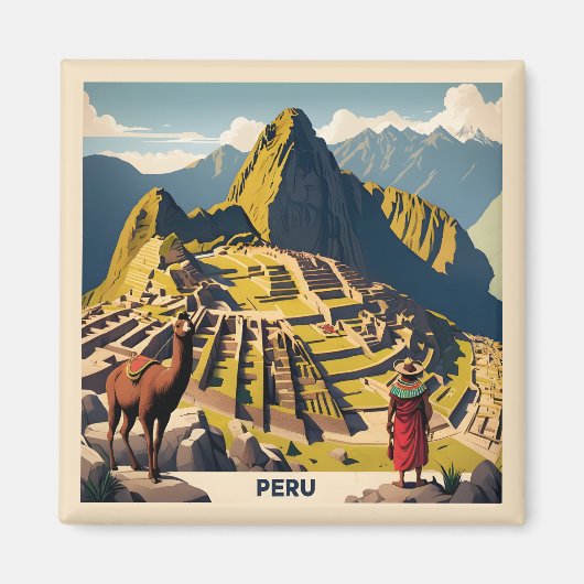 Peru Machu Picchu Magneet (Voorkant)