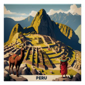 Peru Machu Picchu Perfect Poster (Voorkant)