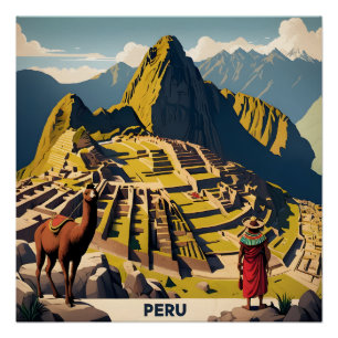 Peru Machu Picchu Perfect Poster