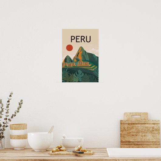 Peru machu picchu poster (Keuken)