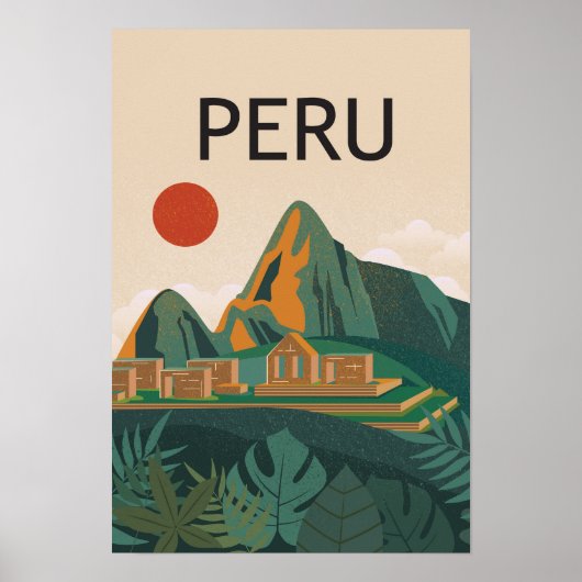 Peru machu picchu poster (Voorkant)