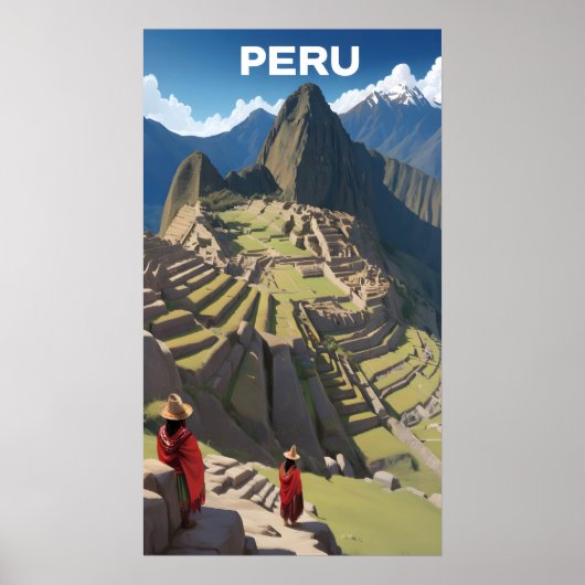 Peru Machu Picchu Poster (Voorkant)