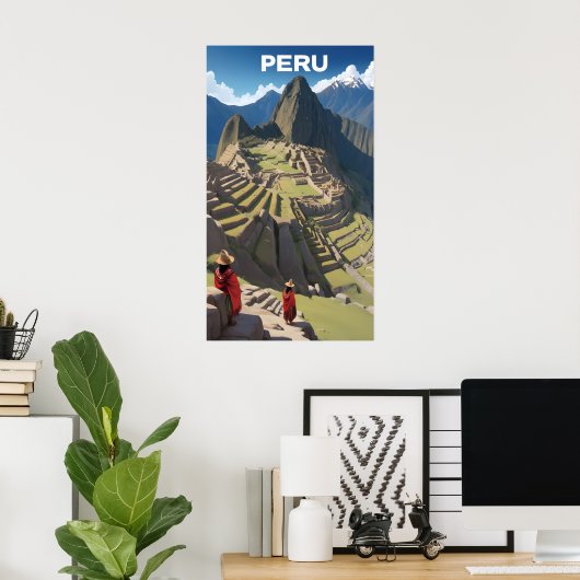Peru Machu Picchu Poster (Thuiskantoor)