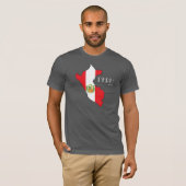 Peru Map Flag Shirt (Voorkant volledig)