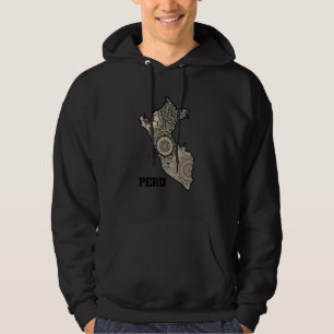 Peru Map Mandala  Peruviaans Zuid-Amerika Co Hoodie