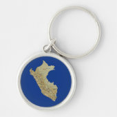 Peru Map Sleutelhanger (Voorkant)