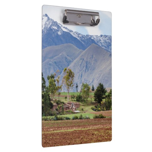 Peru, Maras. Landschap boven de Heilige Vallei Klembord (Rechts)