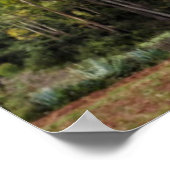 Peru, Maras. Landschap boven de Heilige Vallei Poster (Hoek)